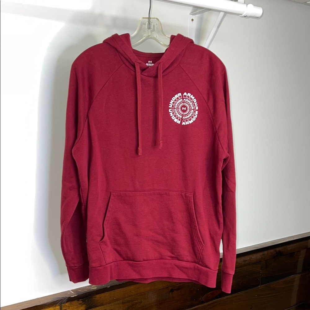 Under Armour‎ Red Sweatshirt Hoodie- M
